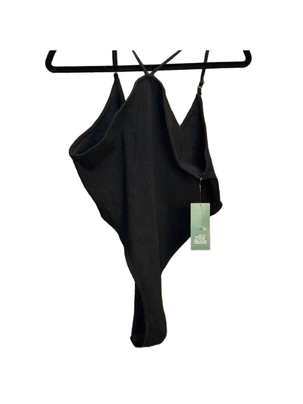 Wild Fable Black Bodysuit Women's Extra Large NWT